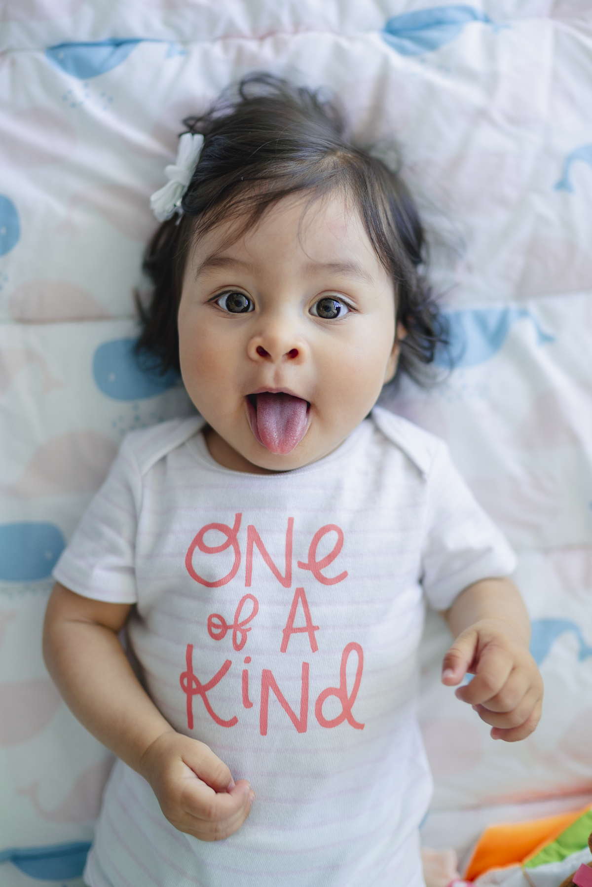 baby on bed