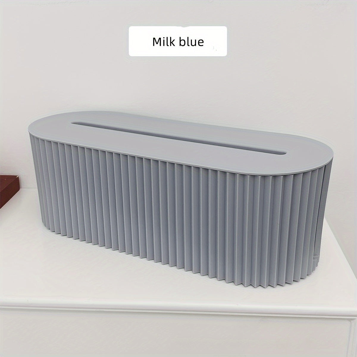 1pc High-Capacity Cable Storage Box - Space-Saving Desktop Cord Organizer with Lid for Office, Home Office, Living Room, and Home Storage & Organization