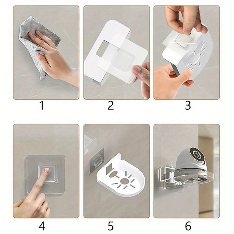 Wall Hanging Floating Shelf for Living Room Storage - Classic Style Plastic Holder for Routers, Cameras, Projectors - No-Drill Universal Mounting Tray for Home Organization
