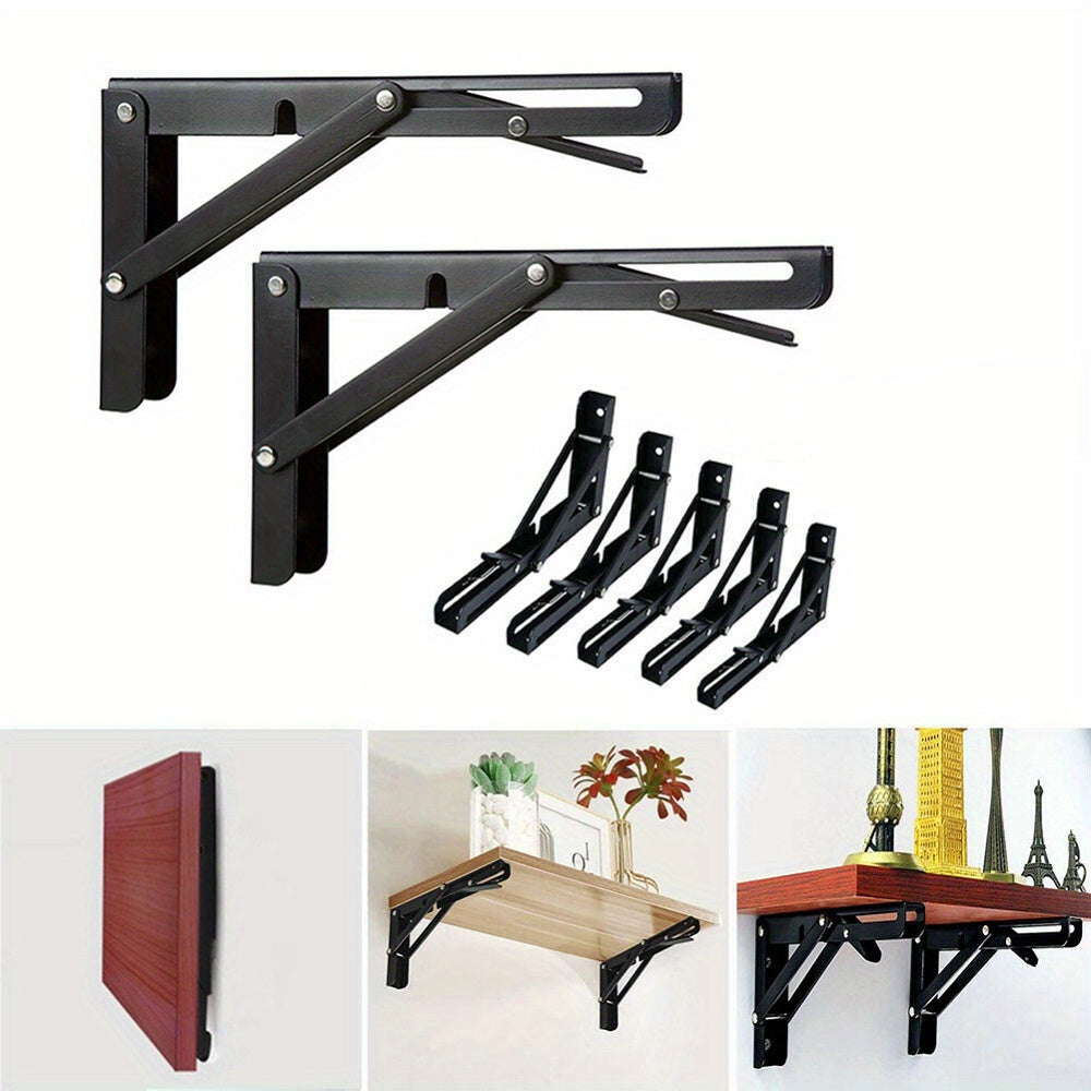 1pc Heavy Duty Adjustable Folding Frame - 90° Foldable Wall-Mounted Industrial Cast Iron & Carbon Steel - For Garage & Workshop Organization - Perfect Gift for DIY Enthusiasts