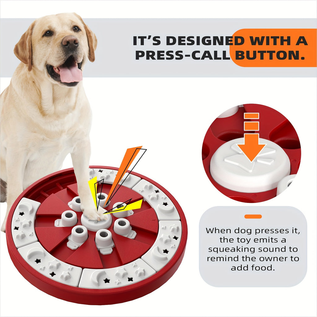 IQ Dog Puzzle Toy Level 2 in 1 Dogs Brain Stimulating Toys Mental Stimulation Treat/Food Puzzles Feeder Dispenser Interactive Puppy Smart Games