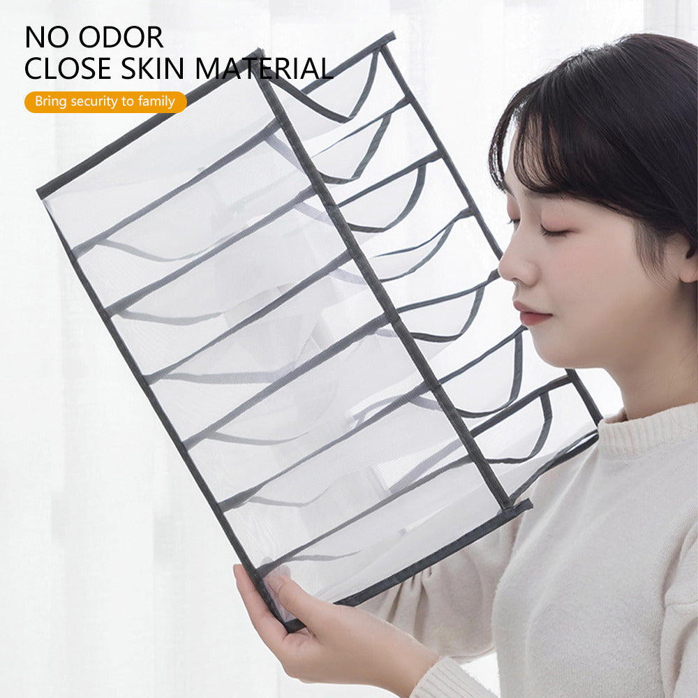 Underwear Drawer Organizer Storage Box Foldable Closet Organizers Drawer Divider Storage Boxes For Underpants Socks Bra