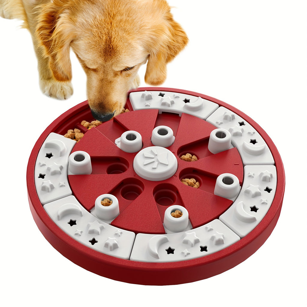 IQ Dog Puzzle Toy Level 2 in 1 Dogs Brain Stimulating Toys Mental Stimulation Treat/Food Puzzles Feeder Dispenser Interactive Puppy Smart Games