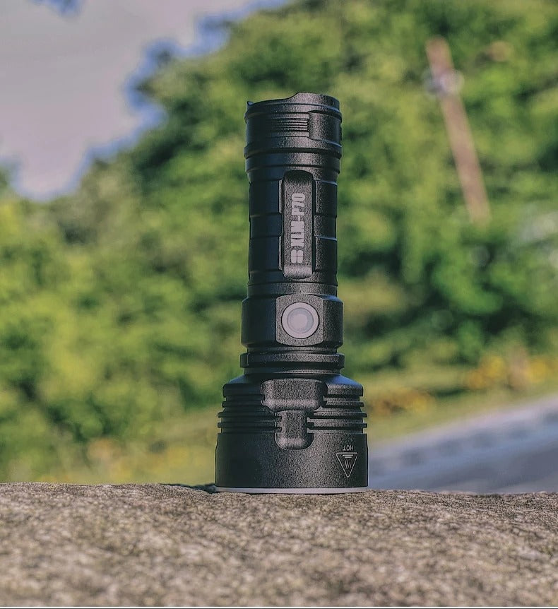 Super Bright Rechargeable LED Flashlight | 20W Outdoor Tactical Torch