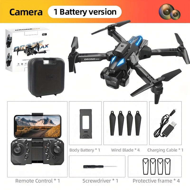 C10 Drone With Aerial Camera Three, 360° Infrared Obstacle Avoidance, Remote Control Boys And Girls Gifts, Outdoor Games