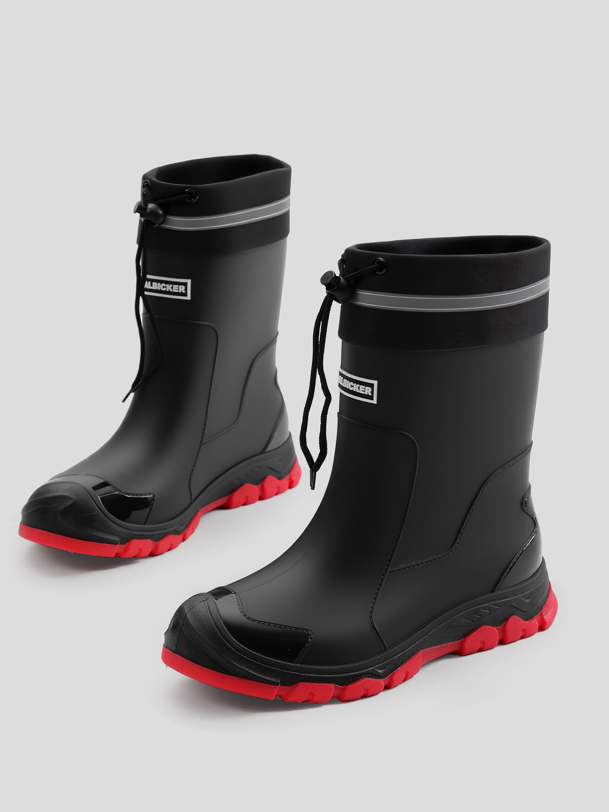 Women's High-end High Quality Rain Boots, Mid-calf Non-slip Rubber Rain Boots with Lightweight Cushioned Soles, Comfortable and Breathable, Suitable for Outdoor Walking, Gardening, and Various Weather Conditions