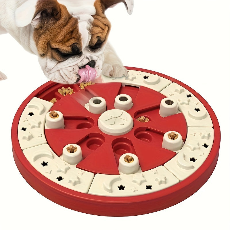 IQ Dog Puzzle Toy Level 2 in 1 Dogs Brain Stimulating Toys Mental Stimulation Treat/Food Puzzles Feeder Dispenser Interactive Puppy Smart Games