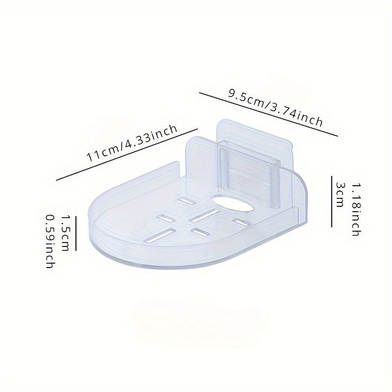 Wall Hanging Floating Shelf for Living Room Storage - Classic Style Plastic Holder for Routers, Cameras, Projectors - No-Drill Universal Mounting Tray for Home Organization