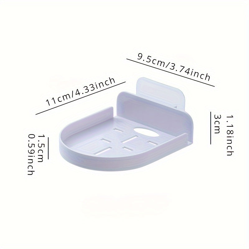 Wall Hanging Floating Shelf for Living Room Storage - Classic Style Plastic Holder for Routers, Cameras, Projectors - No-Drill Universal Mounting Tray for Home Organization
