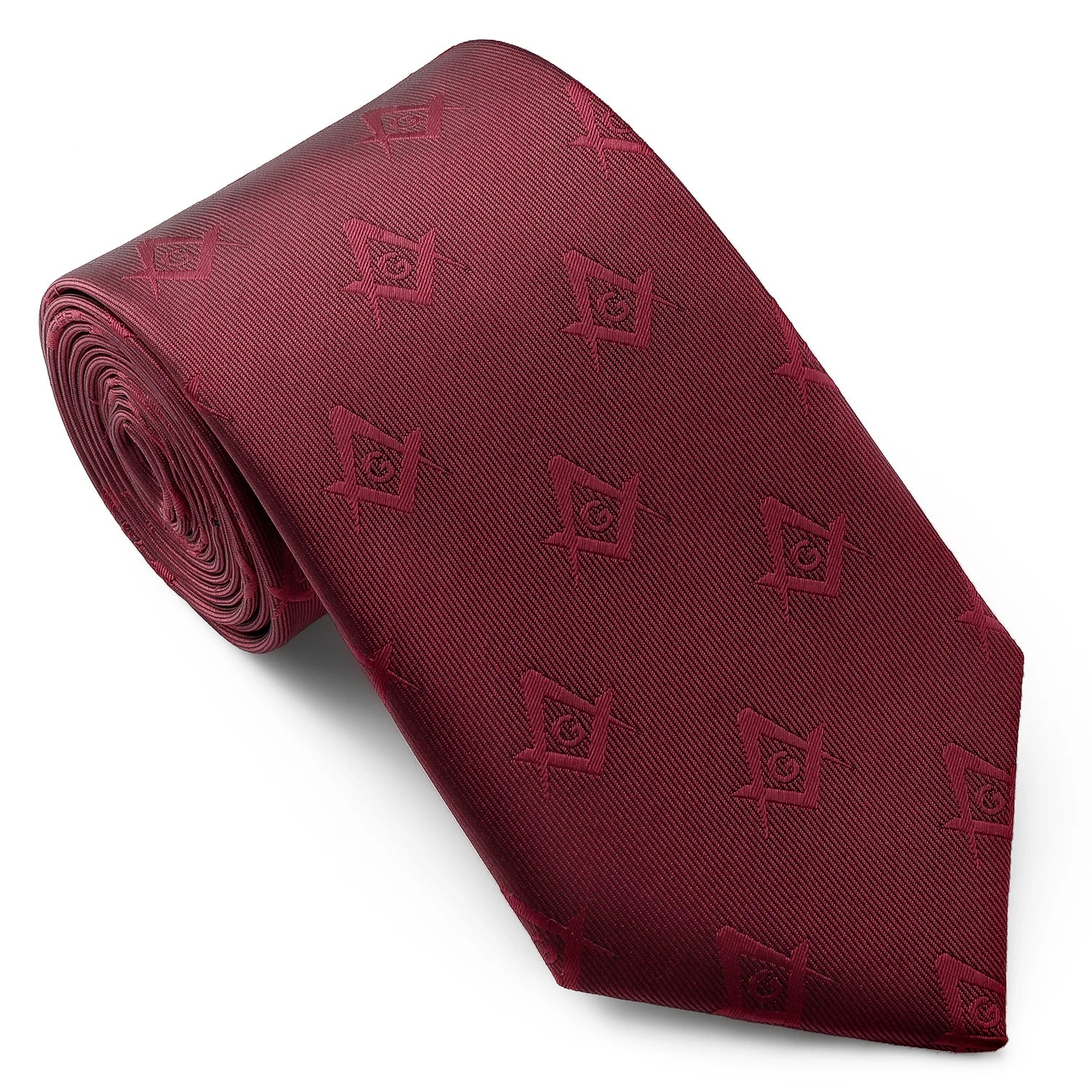 HAWSON New Design Masonic neckties for men Compass G Letter Pattern for Freemason Members  8CM Polyester Tie Party Gift