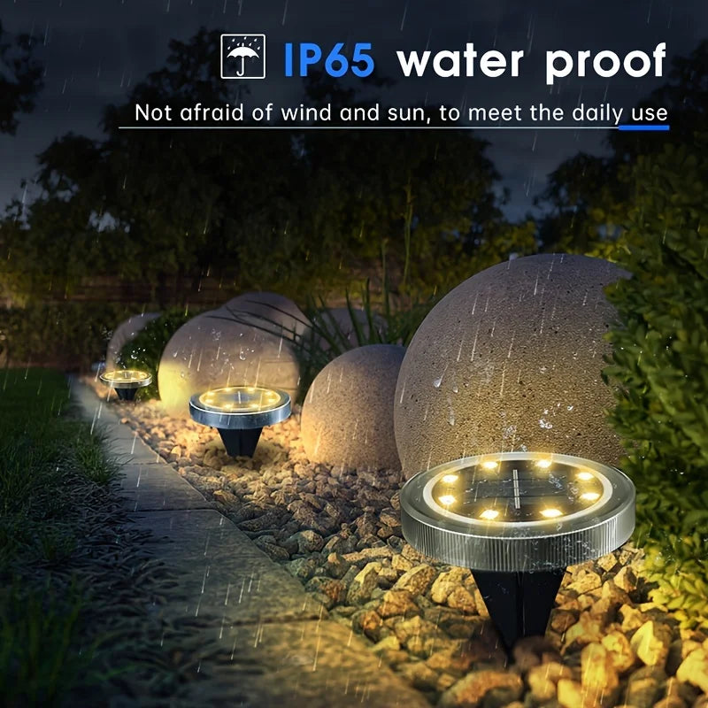 Solar Lamp Lawn LED Powerd Non-Slip Lamp Landscape Light Waterproof IP65 Decorative Outdoor Garden Yard Patio Path Stairs