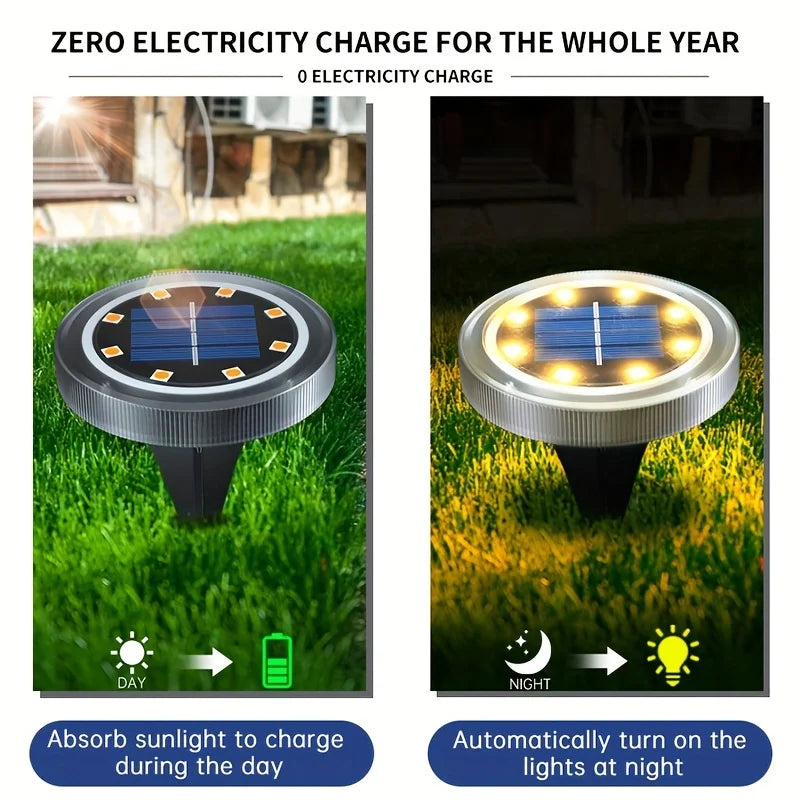 Solar Lamp Lawn LED Powerd Non-Slip Lamp Landscape Light Waterproof IP65 Decorative Outdoor Garden Yard Patio Path Stairs