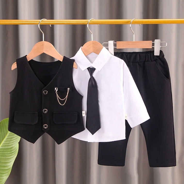Toddler Boys Gentleman 3-Piece Formal Outfit Set