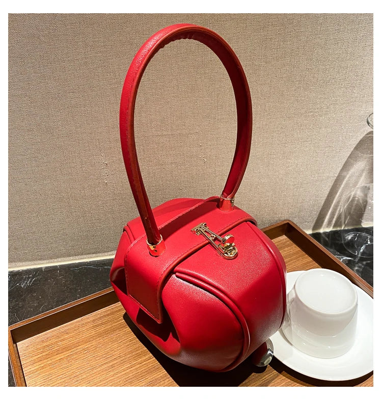 Women's Mini Bowling Round Shoulder Bag