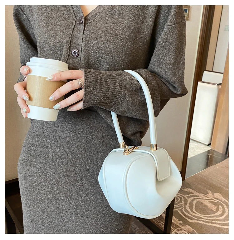 Women's Mini Bowling Round Shoulder Bag