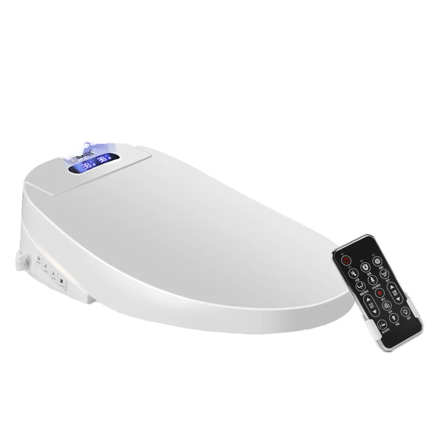 High-Grade Smart Intelligent Toilet Seat Home Design with Durable Plastic Material Elongated Shape