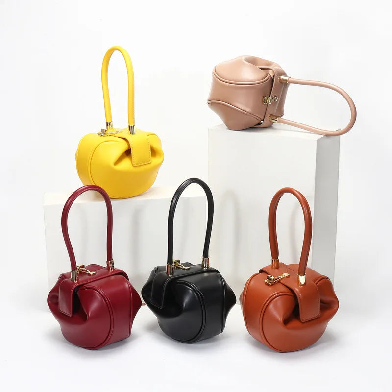 Women's Mini Bowling Round Shoulder Bag