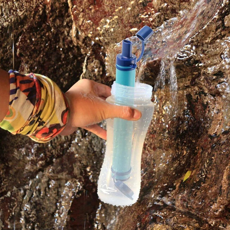 Disaster Preparedness Water Filter, Personal Survival Straw Purifier for Emergency Kits, Outdoor Camping & Hiking Gear