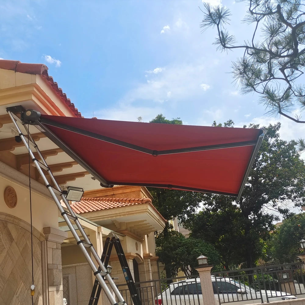 Electric Retractable Awning | UV Blocking Weatherproof Patio Shade – Custom Sizes