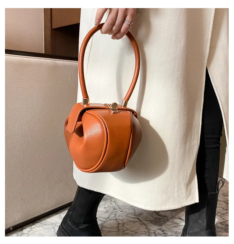 Women's Mini Bowling Round Shoulder Bag