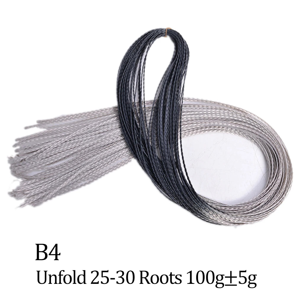 Ombre Zizi Braids Thin Box Braids Crochet Hair Extensions Synthetic Hair Rainbow Thin Zizi Braids Hair Bundles BudaBuda