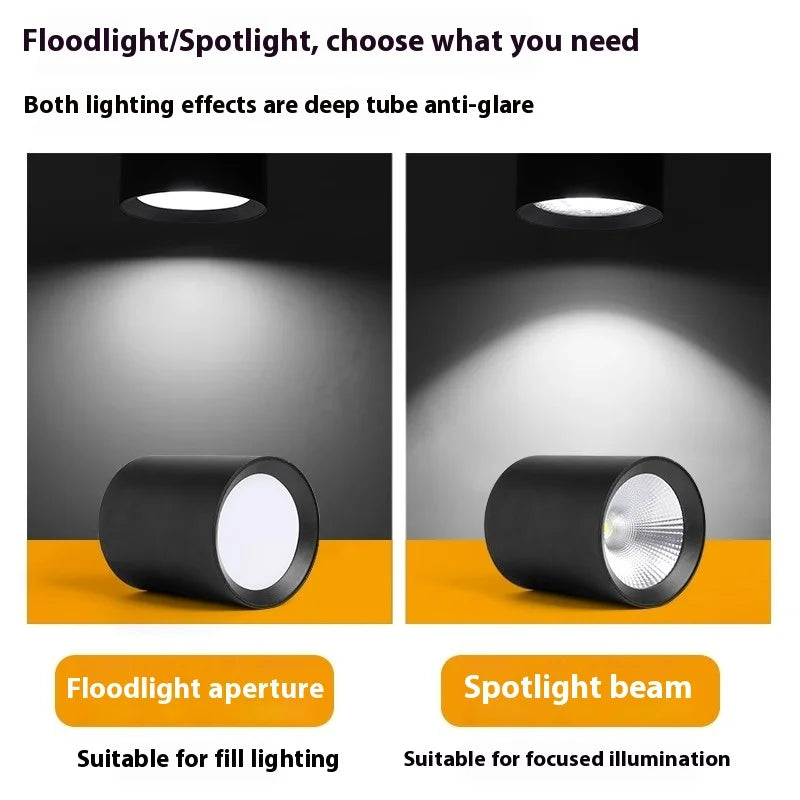LED Surface Mount Aluminum Cost-effective Modern Simple Ceiling Commercial Home Spotlights Downlights