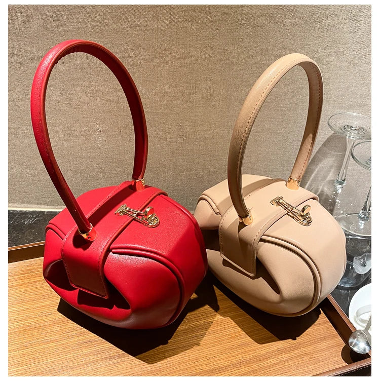 Women's Mini Bowling Round Shoulder Bag