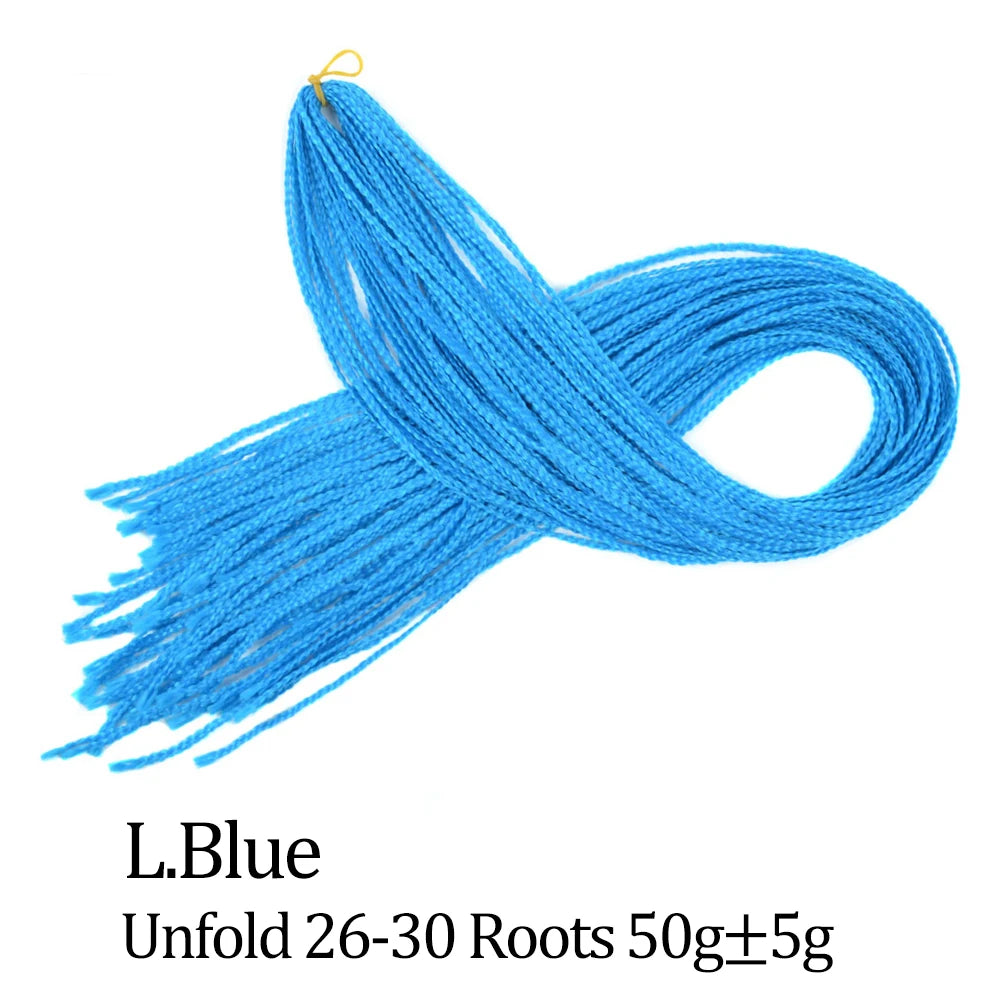 Ombre Zizi Braids Thin Box Braids Crochet Hair Extensions Synthetic Hair Rainbow Thin Zizi Braids Hair Bundles BudaBuda