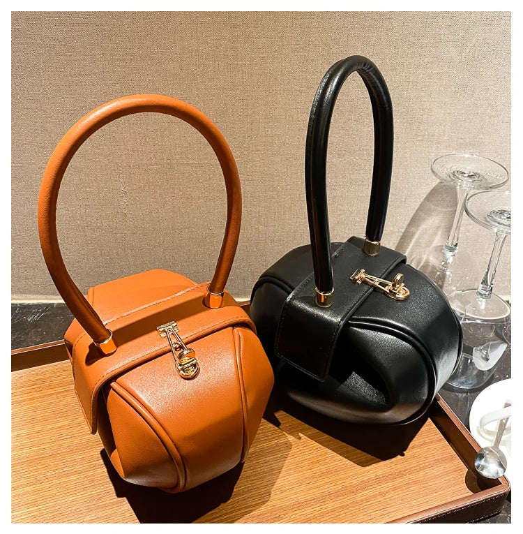 Women's Mini Bowling Round Shoulder Bag