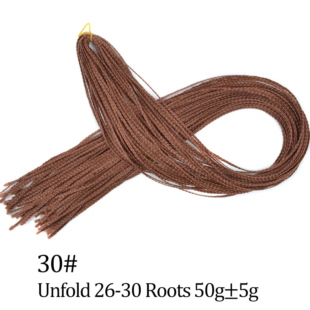Ombre Zizi Braids Thin Box Braids Crochet Hair Extensions Synthetic Hair Rainbow Thin Zizi Braids Hair Bundles BudaBuda