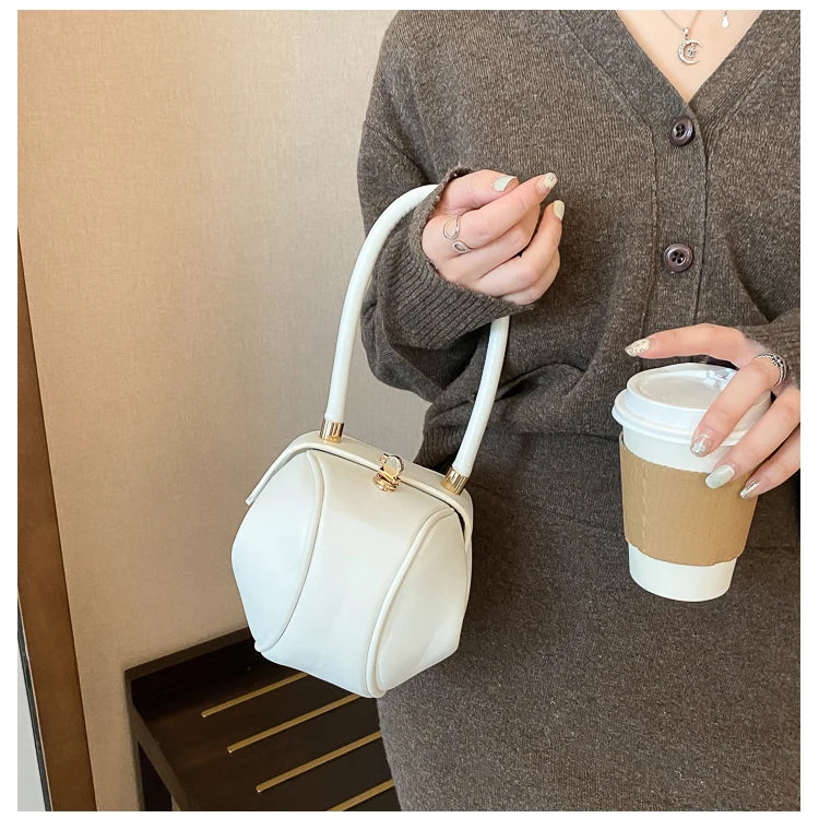 Women's Mini Bowling Round Shoulder Bag