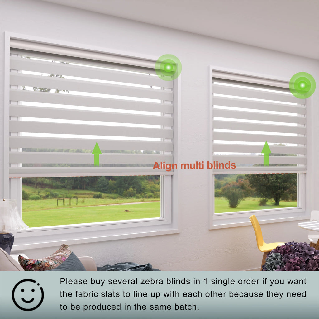 Motorized Bluetooth Smart Blackout Zebra Blinds