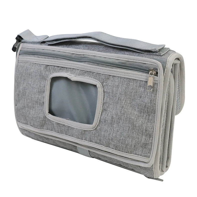 Multi-Functional Waterproof Fabric Portable Diaper Changing Pad Trolley Folding Home Textile