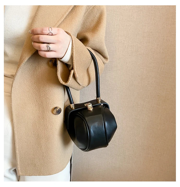 Women's Mini Bowling Round Shoulder Bag