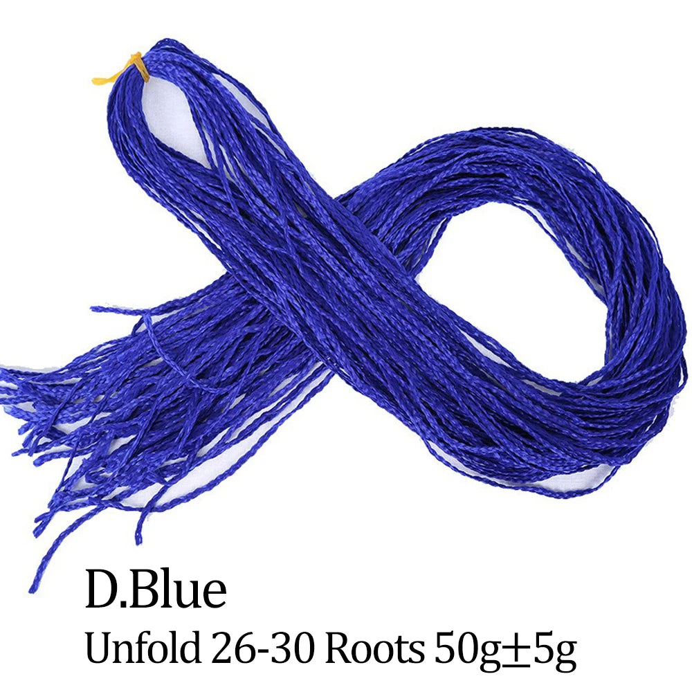 Ombre Zizi Braids Thin Box Braids Crochet Hair Extensions Synthetic Hair Rainbow Thin Zizi Braids Hair Bundles BudaBuda