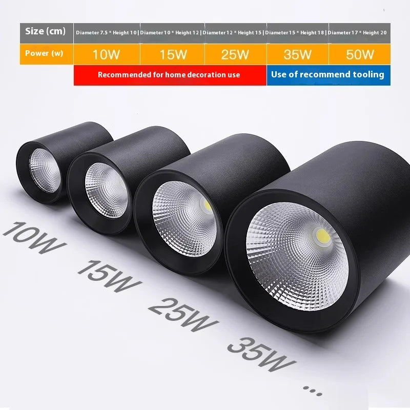 LED Surface Mount Aluminum Cost-effective Modern Simple Ceiling Commercial Home Spotlights Downlights