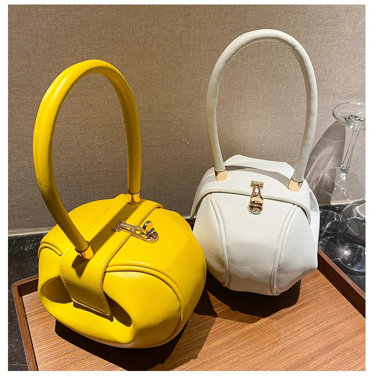 Women's Mini Bowling Round Shoulder Bag
