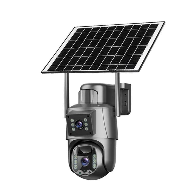8MP solar low-power surveillance camera outdoor 4G sim card network remote home 4K HD wireless wifi  ptz security cctv camera