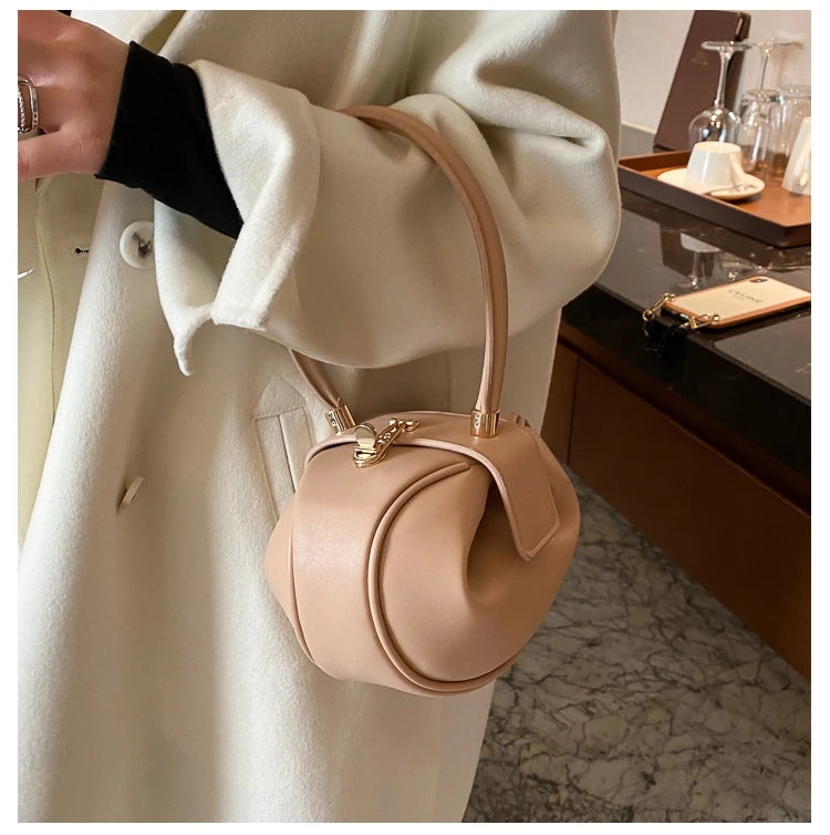 Women's Mini Bowling Round Shoulder Bag