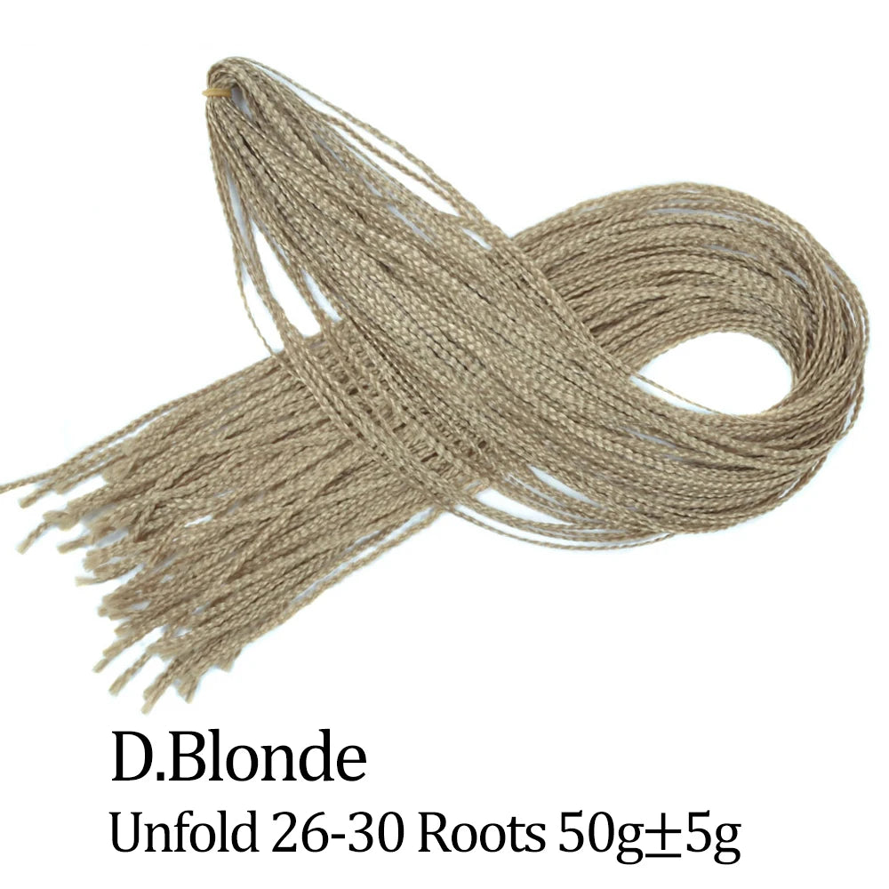 Ombre Zizi Braids Thin Box Braids Crochet Hair Extensions Synthetic Hair Rainbow Thin Zizi Braids Hair Bundles BudaBuda