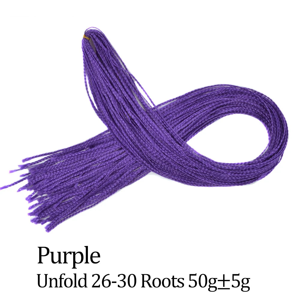 Ombre Zizi Braids Thin Box Braids Crochet Hair Extensions Synthetic Hair Rainbow Thin Zizi Braids Hair Bundles BudaBuda
