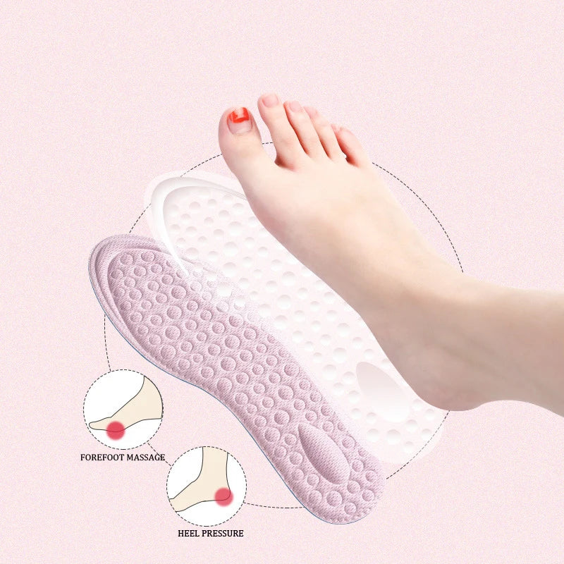 Memory Foam Comfort Shoe Insoles — Breathable & Shock-Absorbing