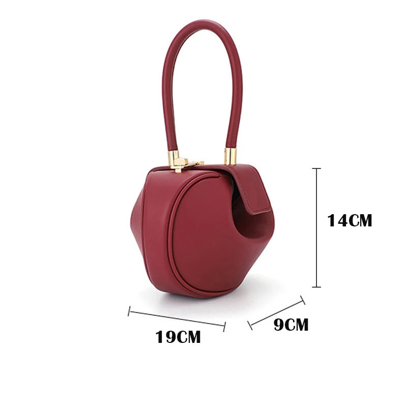 Women's Mini Bowling Round Shoulder Bag