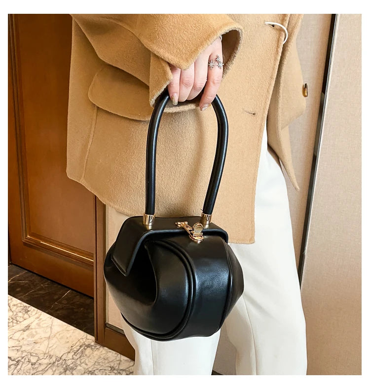 Women's Mini Bowling Round Shoulder Bag