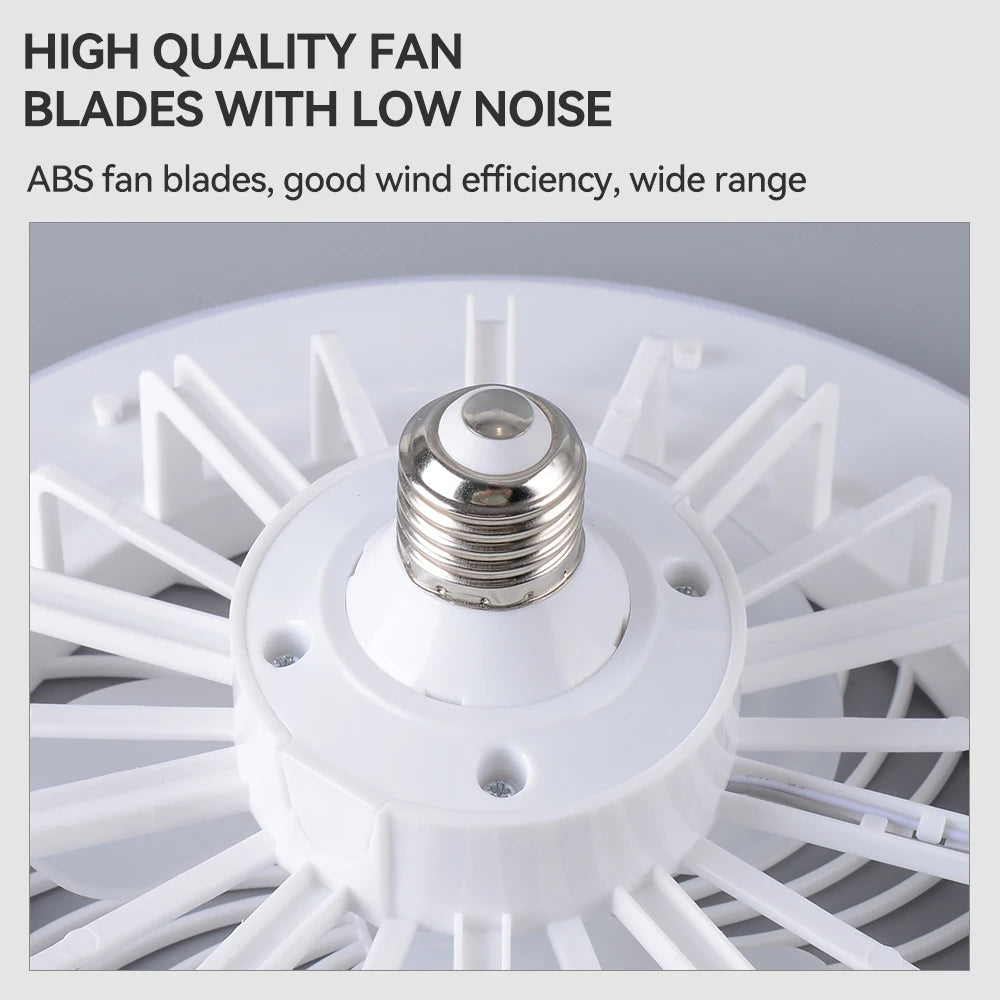 Modern Ceiling Fan Light E27 with Led Light Cooling Remote Fan Lamp Chandelier Wind Speed Room Home Decor PC 29W 3 White 80 100