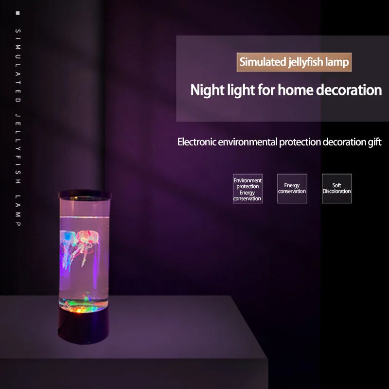 Remote Control LED Jellyfish Night Lamp | Mood Light & Aquarium Lamp for Kids Bedroom