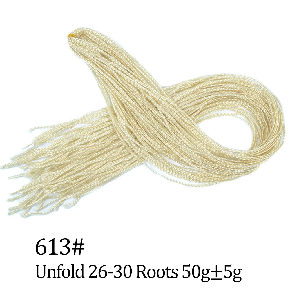 Ombre Zizi Braids Thin Box Braids Crochet Hair Extensions Synthetic Hair Rainbow Thin Zizi Braids Hair Bundles BudaBuda