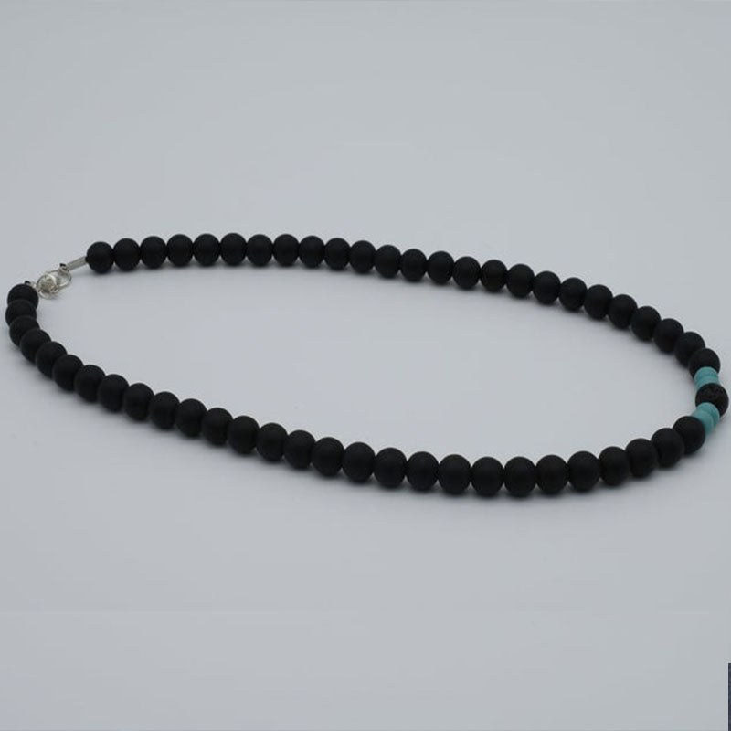 men necklace, necklace for men, Men lava bead Necklace, Mens Beaded necklace, turquoise necklace men