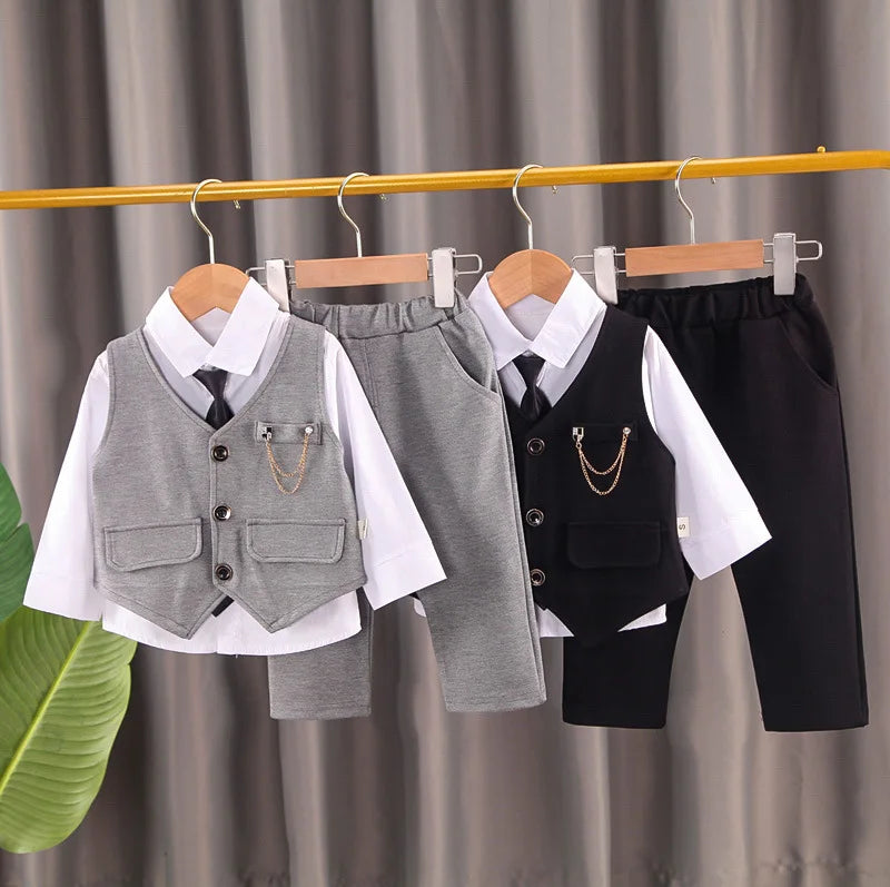 Toddler Boys Gentleman 3-Piece Formal Outfit Set