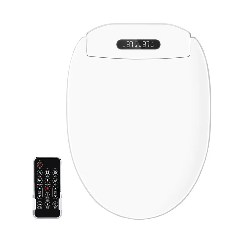High-Grade Smart Intelligent Toilet Seat Home Design with Durable Plastic Material Elongated Shape